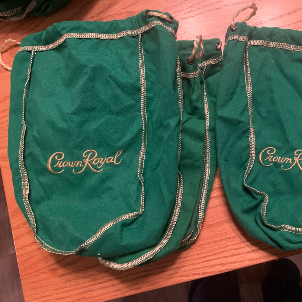 6 Green 1.75 Crown Whiskey Bags